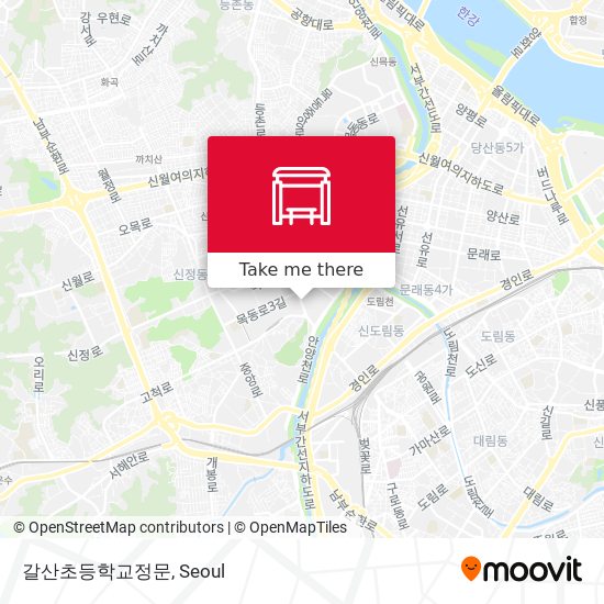 갈산초등학교정문 map