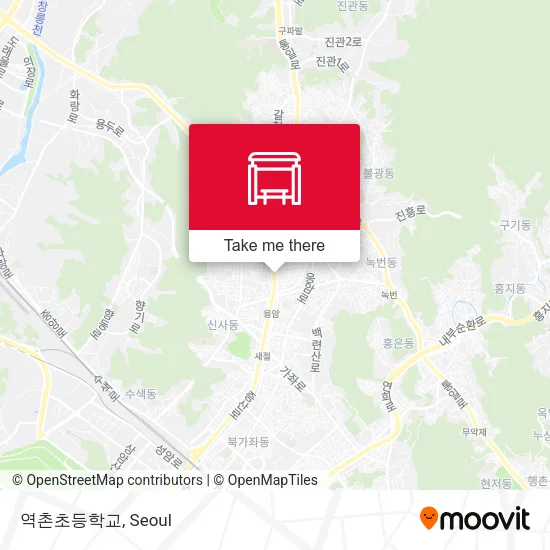 역촌초등학교 map