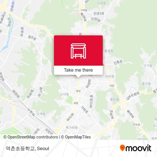 역촌초등학교 map