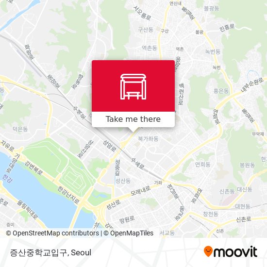 증산중학교입구 map