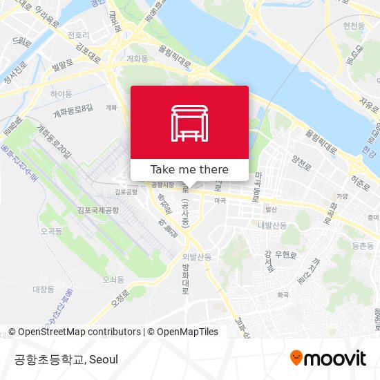 공항초등학교 map