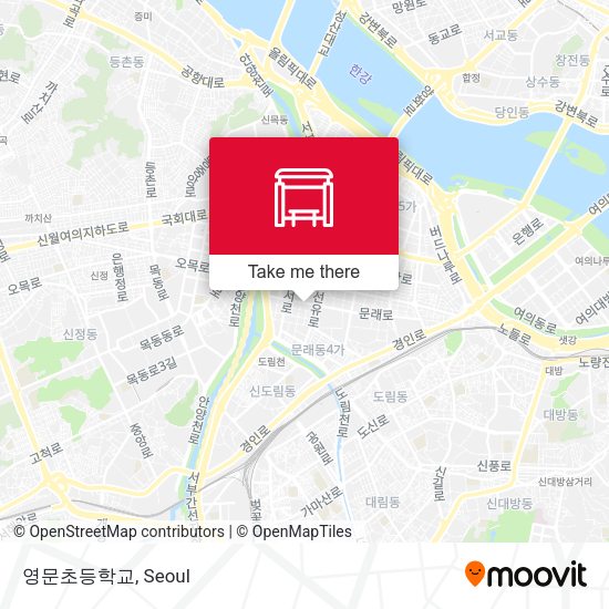영문초등학교 map