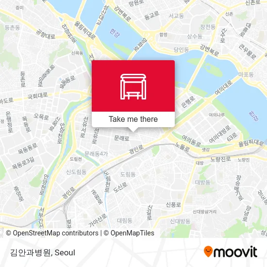 김안과병원 map