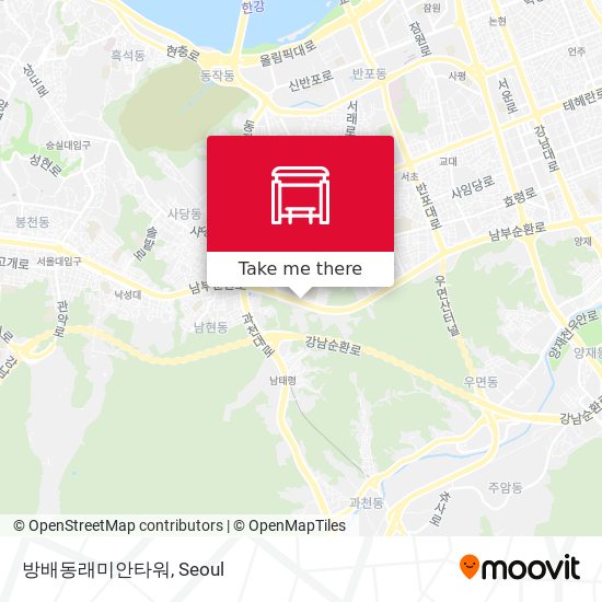 방배동래미안타워 map