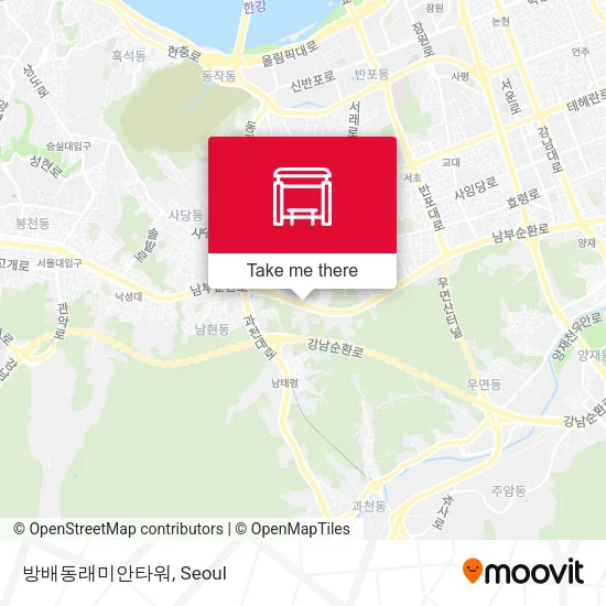 방배동래미안타워 map