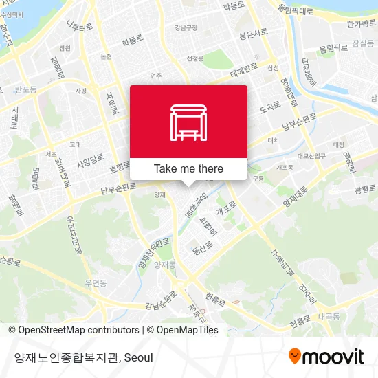 양재노인종합복지관 map