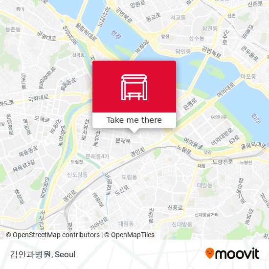 김안과병원 map