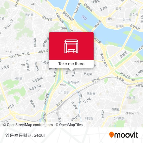 영문초등학교 map
