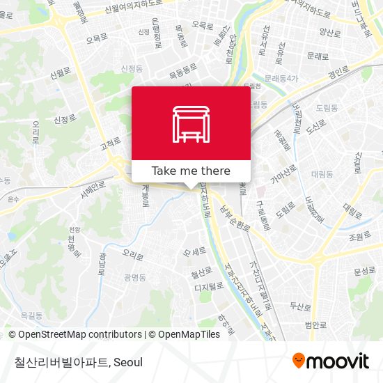 철산리버빌아파트 map