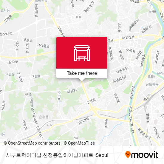 서부트럭터미널.신정동일하이빌아파트 map