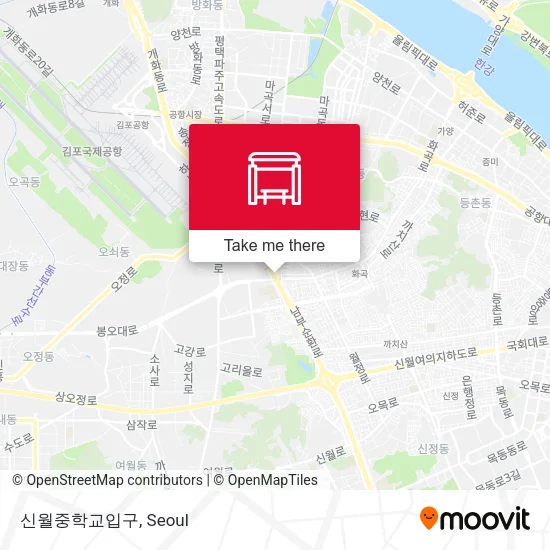 신월중학교입구 map