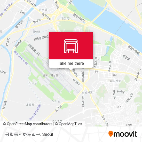 공항동지하도입구 map