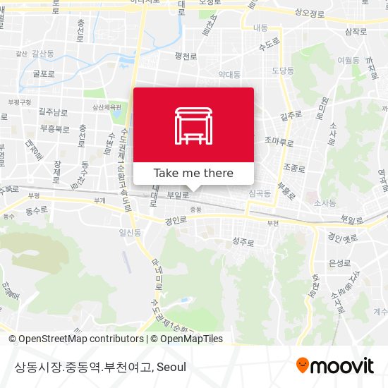 상동시장.중동역.부천여고 map