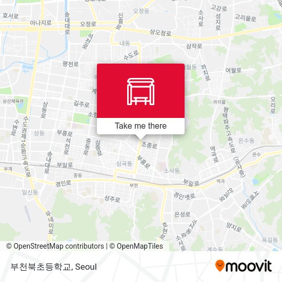 부천북초등학교 map
