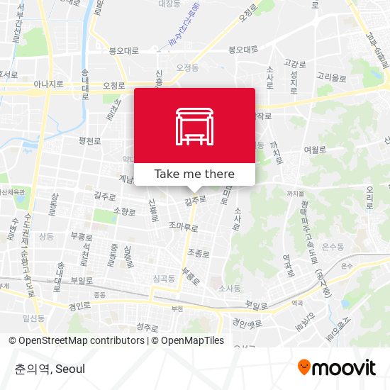 춘의역 map