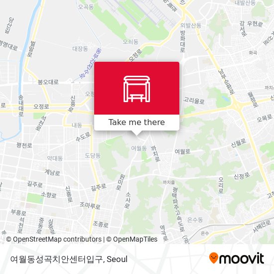 여월동성곡치안센터입구 map