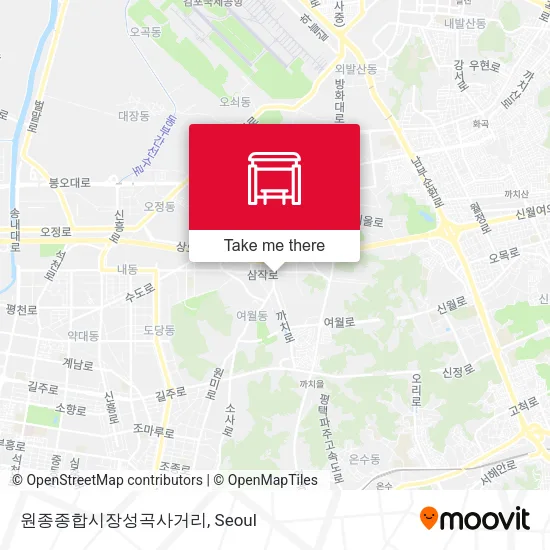 원종종합시장성곡사거리 map
