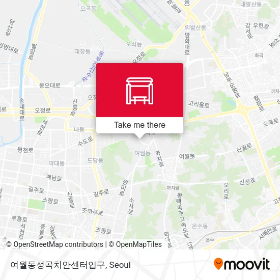 여월동성곡치안센터입구 map