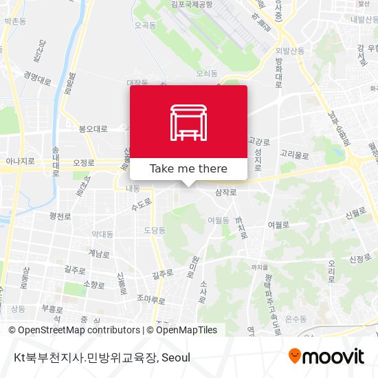 Kt북부천지사.민방위교육장 map