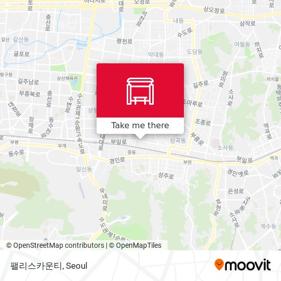 팰리스카운티 map