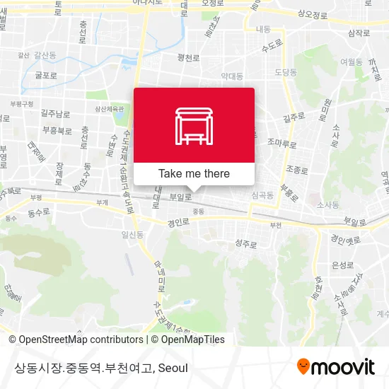 상동시장.중동역.부천여고 map