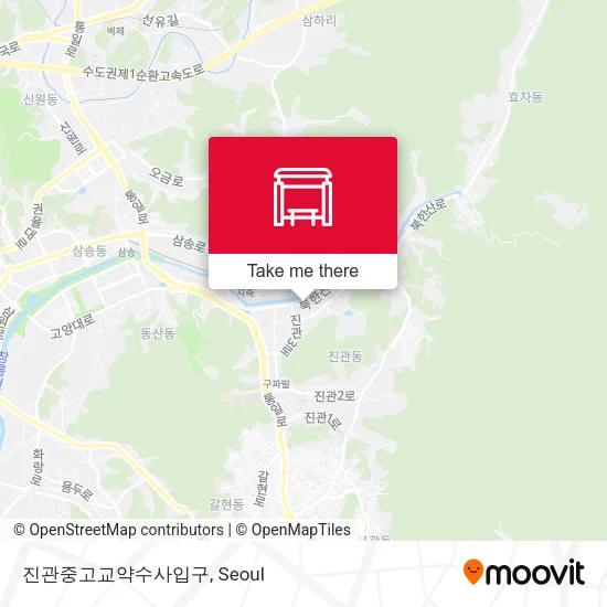 진관중고교약수사입구 map