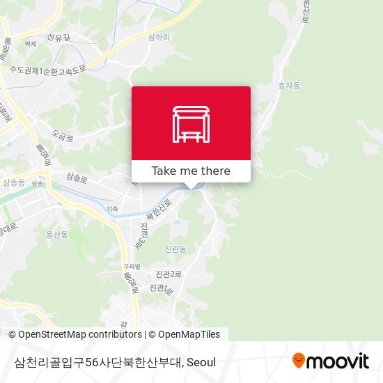삼천리골입구56사단북한산부대 map