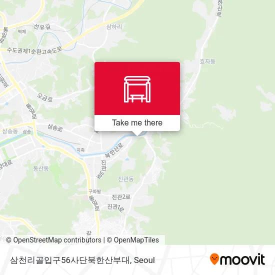 삼천리골입구56사단북한산부대 map