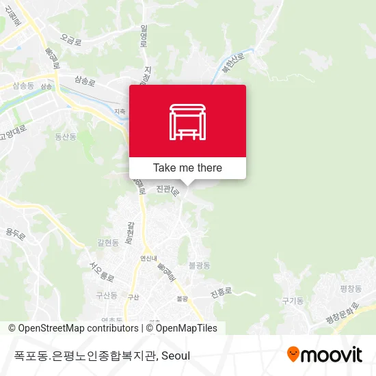 폭포동.은평노인종합복지관 map