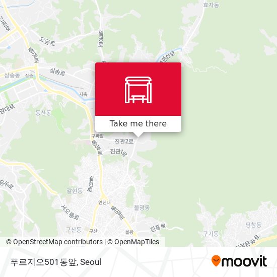 푸르지오501동앞 map