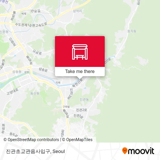 진관초교관음사입구 map