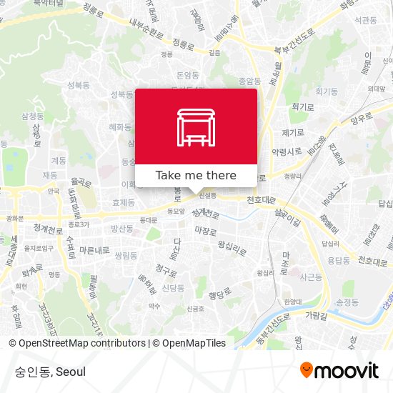 숭인동 map