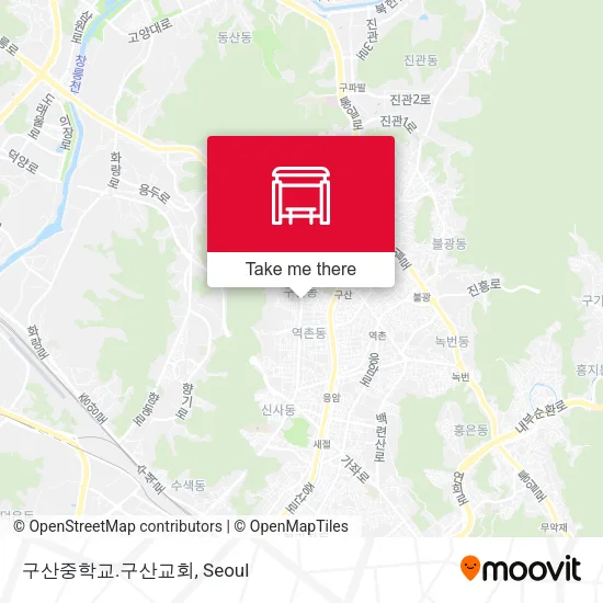 구산중학교.구산교회 map