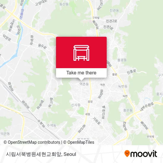 시립서북병원세현교회앞 map