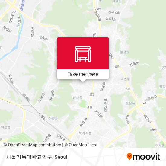 서울기독대학교입구 map