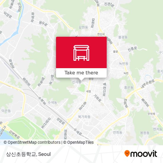 상신초등학교 map