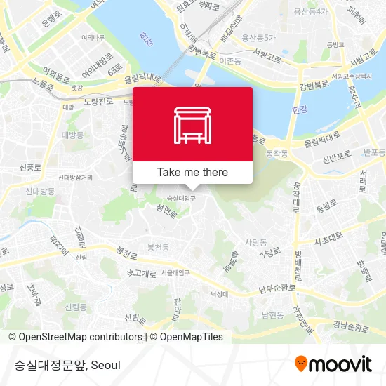 숭실대정문앞 map