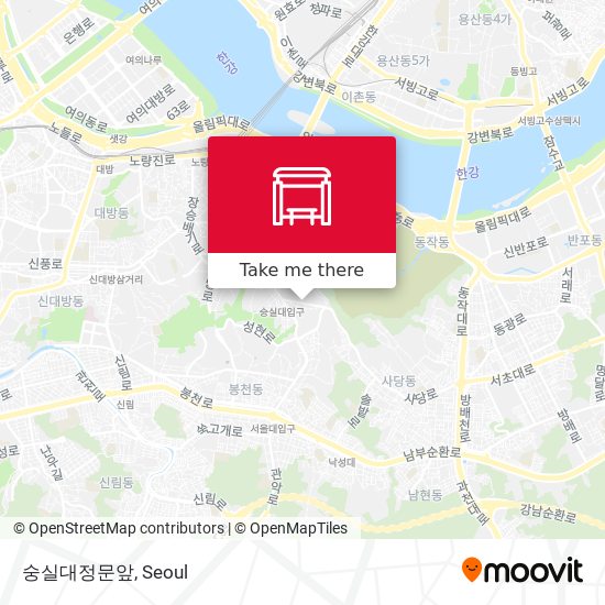 숭실대정문앞 map