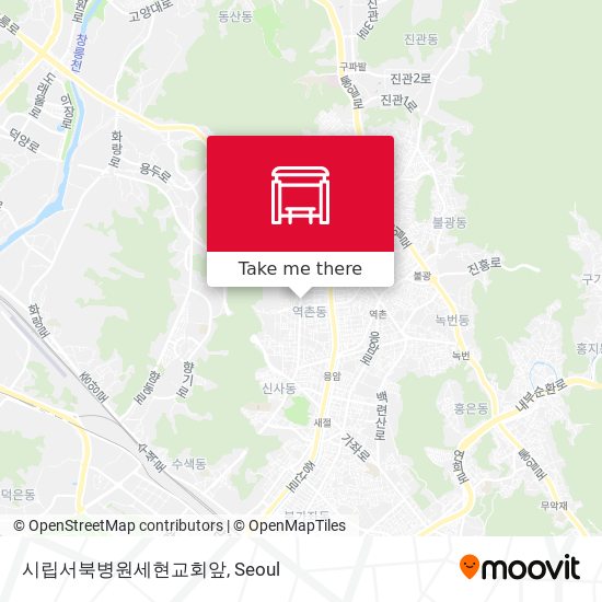 시립서북병원세현교회앞 map