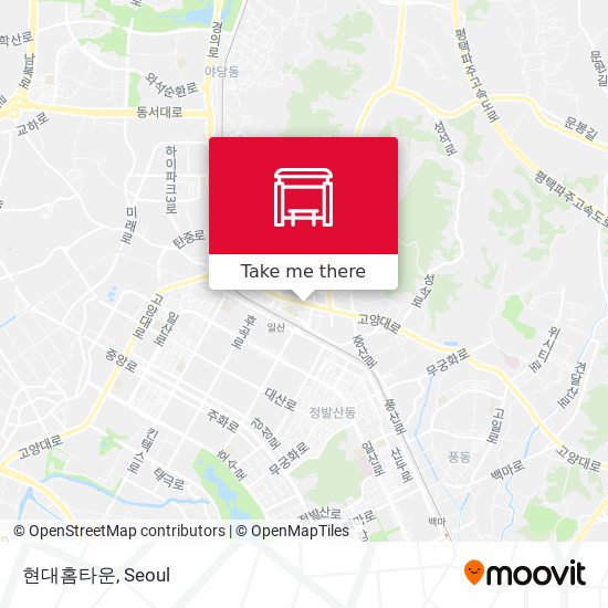 현대홈타운 map