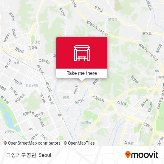 고양가구공단 map