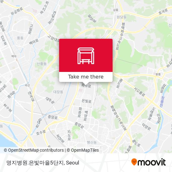 명지병원.은빛마을5단지 map