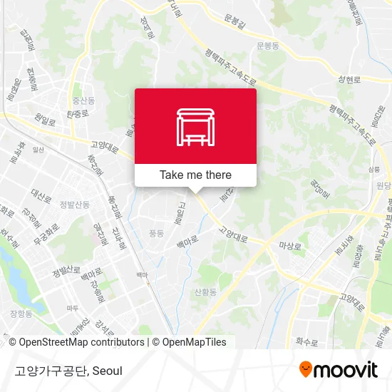 고양가구공단 map