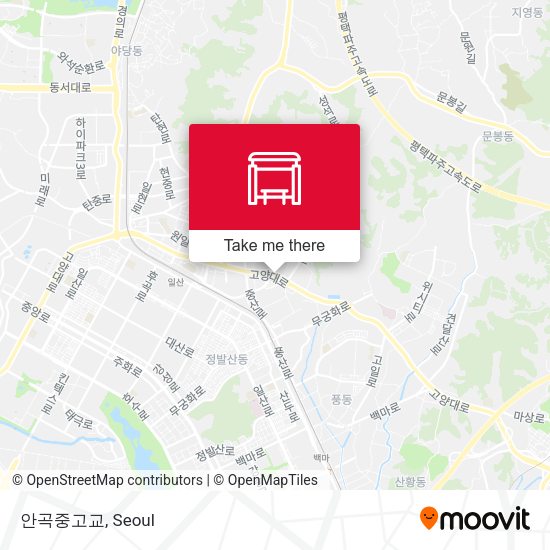 안곡중고교 map