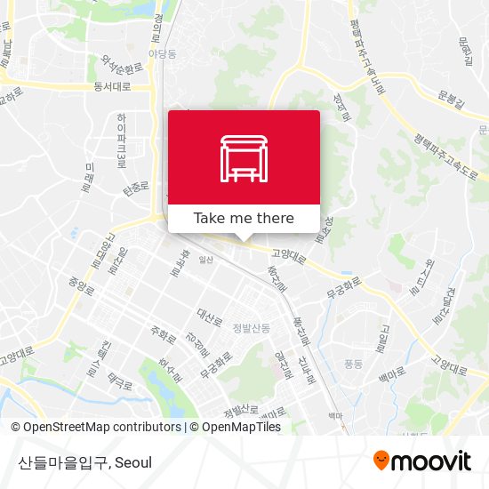 산들마을입구 map