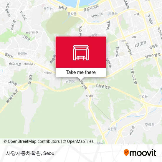 사당자동차학원 map
