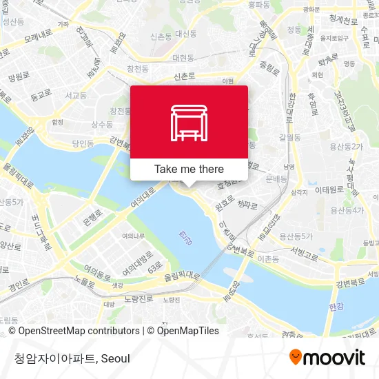청암자이아파트 map