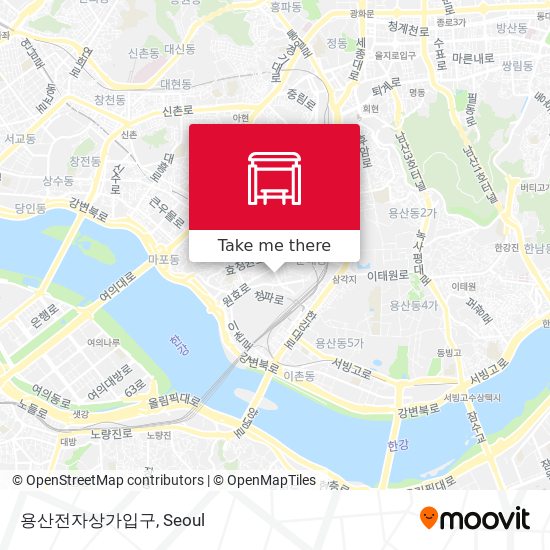 용산전자상가입구 map