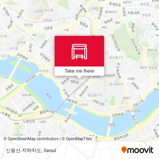 신용산.지하차도 map