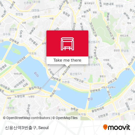 신용산역3번출구 map